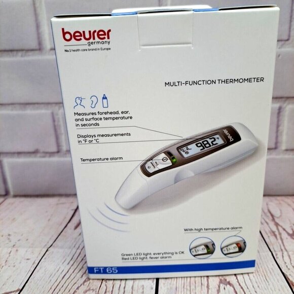 Beurer FT 65 Multi-Function Thermometer With LED Display, For Forehead/Ear/Surfa - Picture 3 of 6